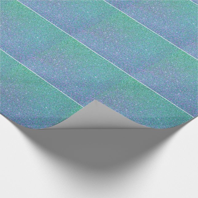 Papel De Presente Colorida Glam Faux Glitter (Ponta)