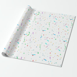 Papel De Presente Colorida Paper Confetti | Papel de enrolamento de 