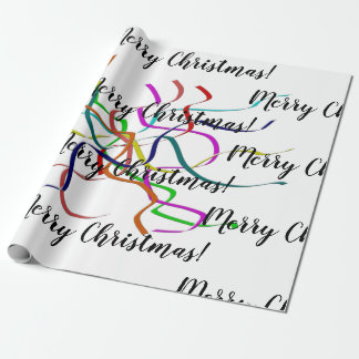 Papel De Presente Colorida Tinsel Natal