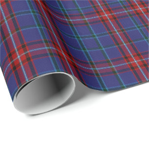 Papel De Presente Colorido Glenn Clan Tartan Xadrez Wraping Paper