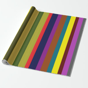 Papel De Presente Colorido listrado
