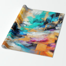 Papel De Presente Colors and Gold