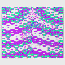 Papel De Presente Colourful Bauhaus Geometric Pattern