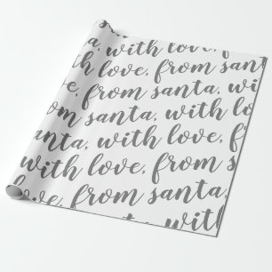 Papel De Presente com amor do papai noel