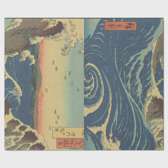 PAPEL DE PRESENTE COM IMPRESSÃO JAPONESA EM XILOGR (Barra)