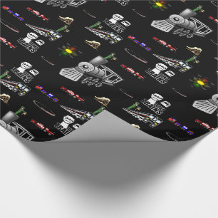 Papel De Presente Comboios de papel