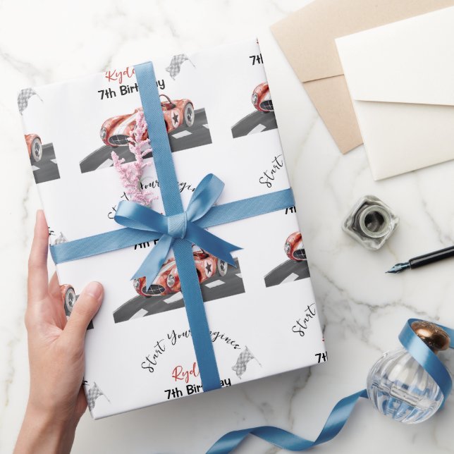 Papel De Presente Comece Seu Motor Aniversário de Qualquer Idade  (Presentear)