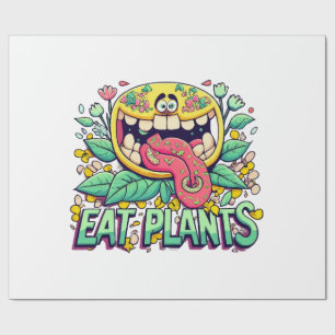 Papel De Presente Comer Plantas