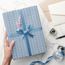 Papel De Presente Comfy Cozy Knit Sweater Wrapping Paper - Blue