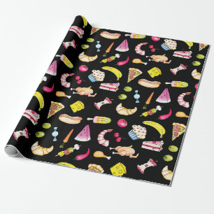 Papel De Presente Comida