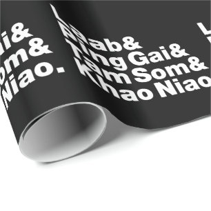 Papel De Presente Comida da rua Laociana