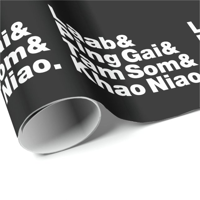 Papel De Presente Comida da rua Laotian (Ponta do rolo)