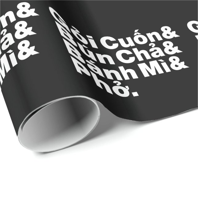 Papel De Presente Comida de Rua Vietnamita (Ponta do rolo)