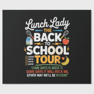 Papel De Presente Comida Humor de Volta à Escola
