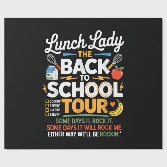 Papel De Presente Comida Humor de Volta à Escola (Aberto)