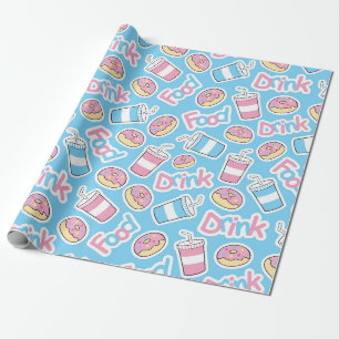 Papel De Presente Comida lixo