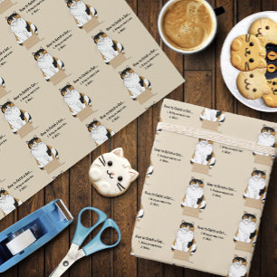 Papel De Presente Como pegar um gato