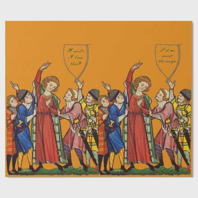 Papel De Presente Como te amo? Papel de empacotamento (Aberto)