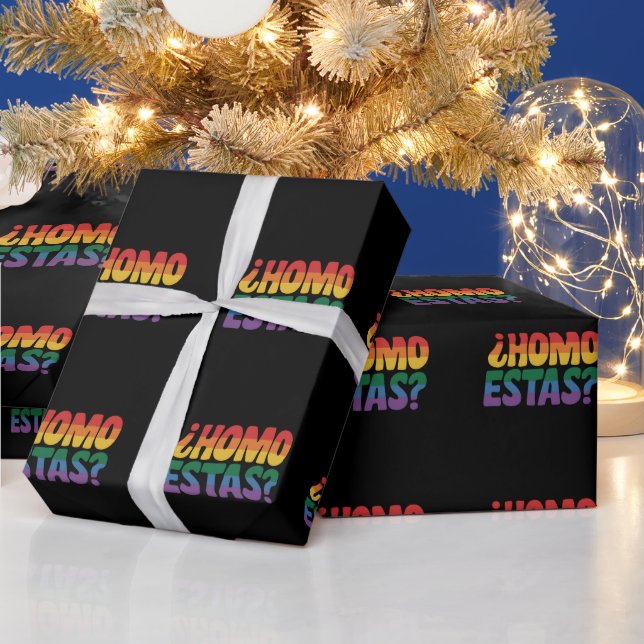 Papel De Presente Como Você Está Funny Espanhol Mexicano Aliado Gay  (Feriados)