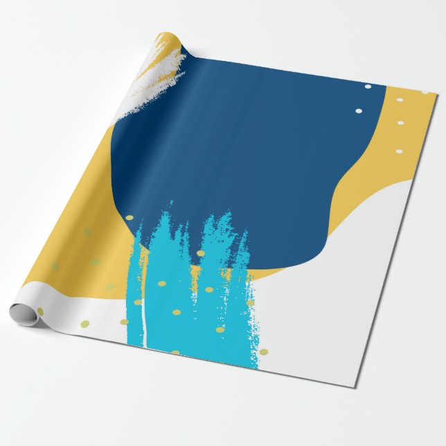 Papel De Presente composição abstrato moderna dos pincéis (Desenrolado)