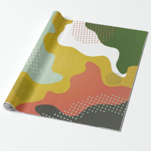Papel De Presente Composição geométrica abstrata moderna com decoraç