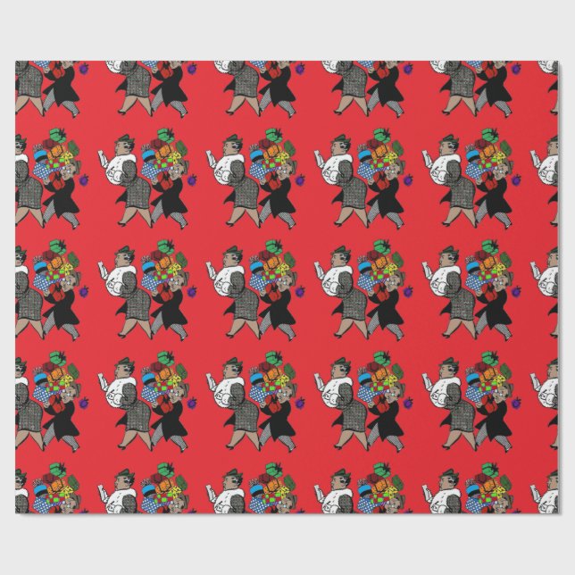 Papel De Presente Compra do Natal com o Missus (Aberto)