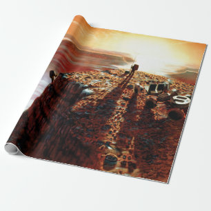 Papel De Presente Conceito Artístico da Primeira Viagem da NASA ao P