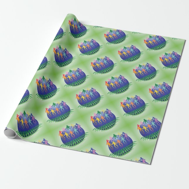 Papel De Presente Conceito dos trabalhos em equipe (Desenrolado)