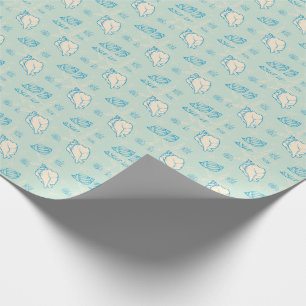 Papel De Presente Conchas e estrelas-do-mar