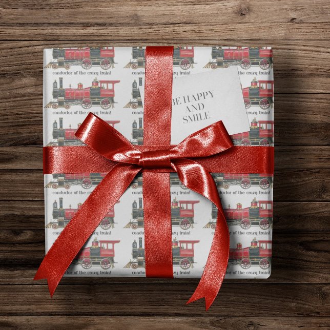 Papel De Presente Condutor Do Comboio Louco (Birthday Depot
Conductor Of The Crazy Train Wrapping Paper)