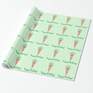 Papel De Presente Cone do sorvete do empurrão de soda com pedaços 