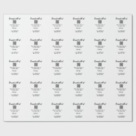 Papel De Presente Conecte-se conosco escaneie código QR adicione sit