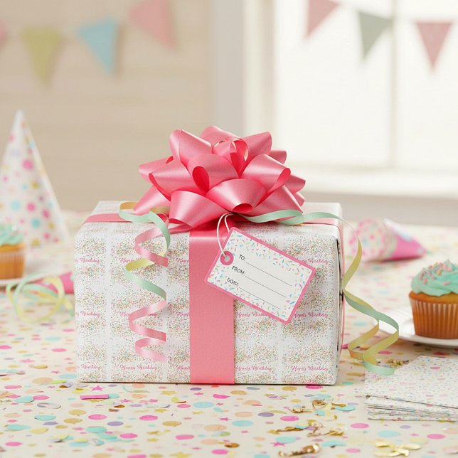 Papel De Presente Confetes coloridos (Criador carregado)