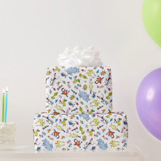 Papel De Presente Confetes de Personagens do Dr. Seuss | Aniversário