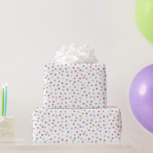 Papel De Presente Confetti Contemporâneo (Pontos)