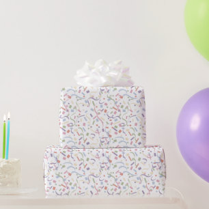 Papel De Presente Confetti Contemporâneo (Surpresa)