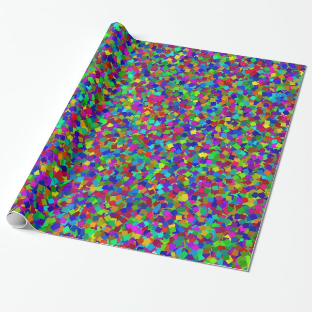 Papel De Presente Confetti - Multicolor (Desenrolado)