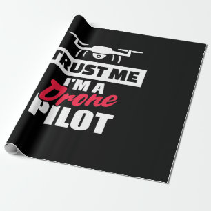 Papel De Presente Confie em mim, sou piloto de drones