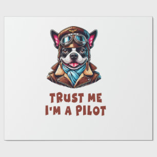 Papel De Presente Confie em Mim, Sou um Piloto