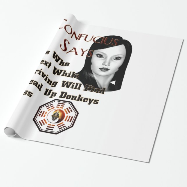 Papel De Presente Confucis Says (Desenrolado)