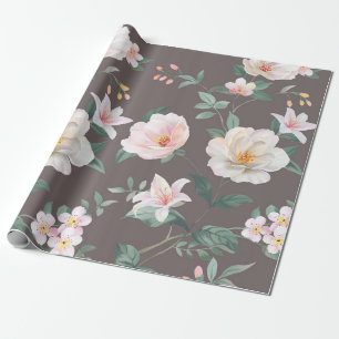 Papel De Presente conjunto de alta qualidade de várias flores de aqu