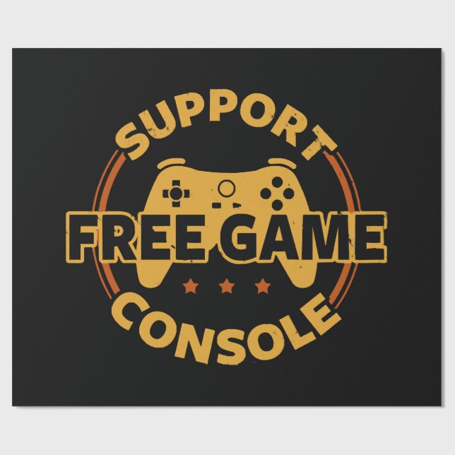 Papel De Presente Console de jogos engraçado protesto Gaming (Aberto)