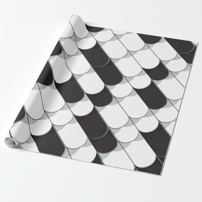 Papel De Presente Construção Abstrata (lajotas) (Desenrolado)
