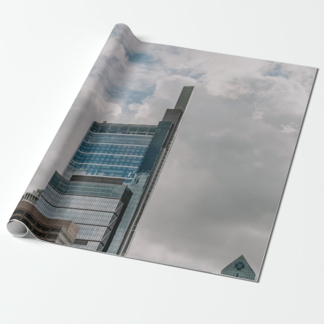 Papel De Presente CONSTRUÇÃO CONCRETA DE cinzas SOB CÉU NUVEM DURANT (Desenrolado)