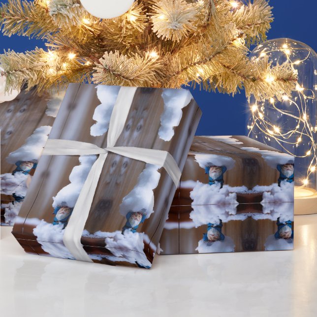 Papel De Presente Construiu um Snowman V (Feriados)