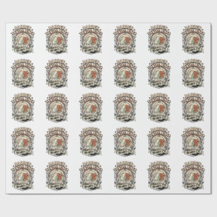 Papel De Presente Contador Temporada de Impostos Gato Contador Tempo