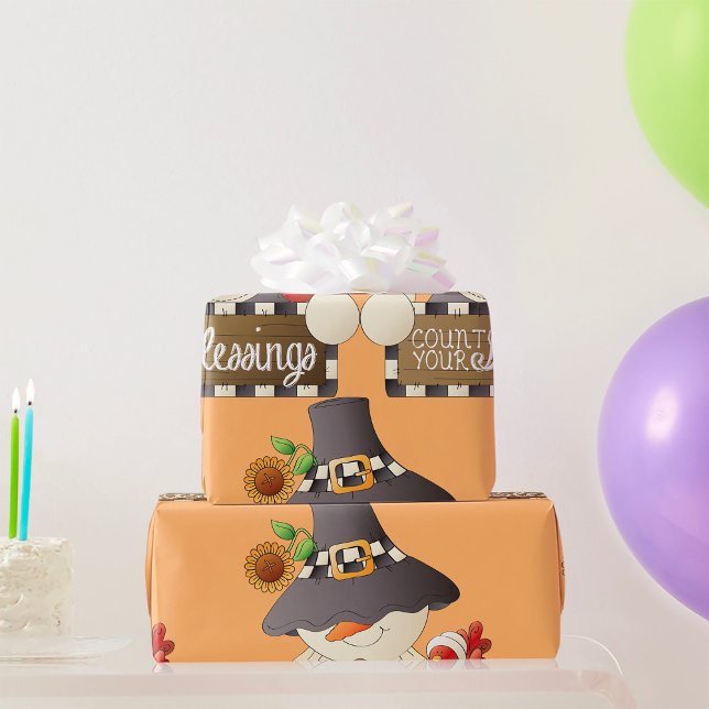 Papel De Presente Conte suas bençãos (Criador carregado)