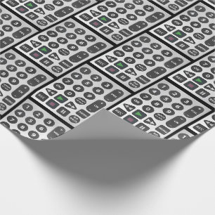 Papel De Presente controle remoto de TV prateado