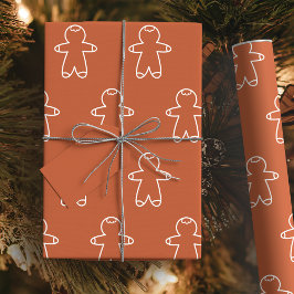 Papel De Presente Cookie Brown Picado BE562F Homem Gingerpão