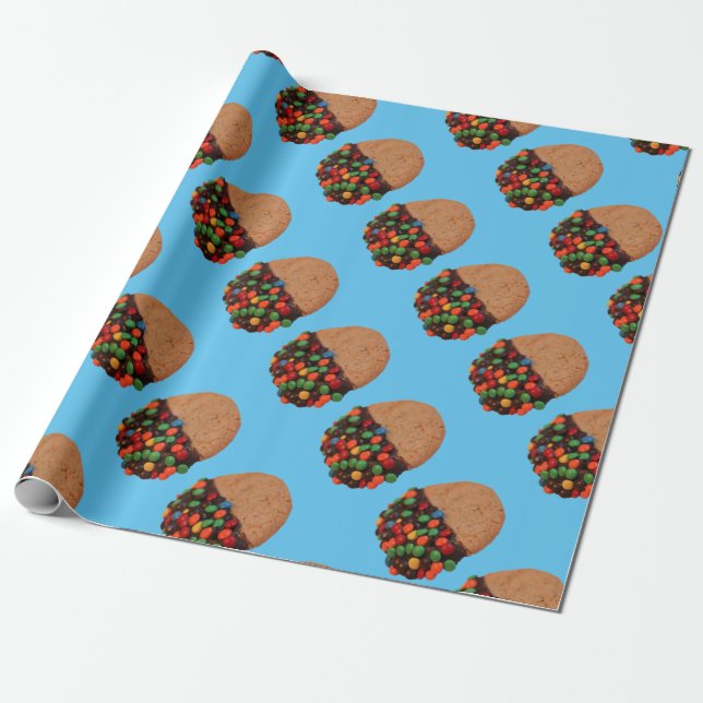 Papel De Presente Cookie Chip Cutout (Desenrolado)